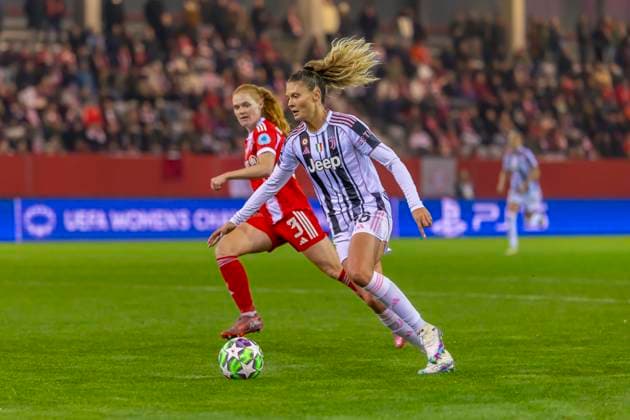 München, Deutschland 04. November 2024: CL - Frauen - 2025 2026 - FC Bayern München vs. Juventus Turin Im Bild: Michela Cambiaghi (Turin) FC Bayern Campus Bayern Copyright: xFotostandx xSchäferx