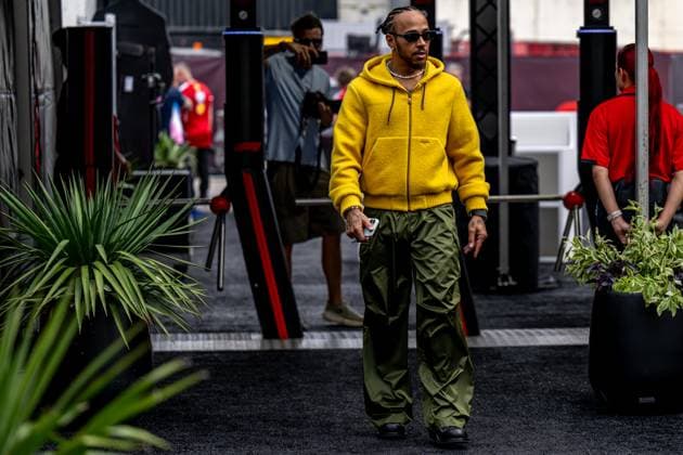 AUSTIN, TEXAS, UNITED STATES: Lewis Hamilton, racing for the Ferrari team during the 2025 Formula 1 United States Grand Prix at the Circuit of the Americas in Austin, Texas, United States