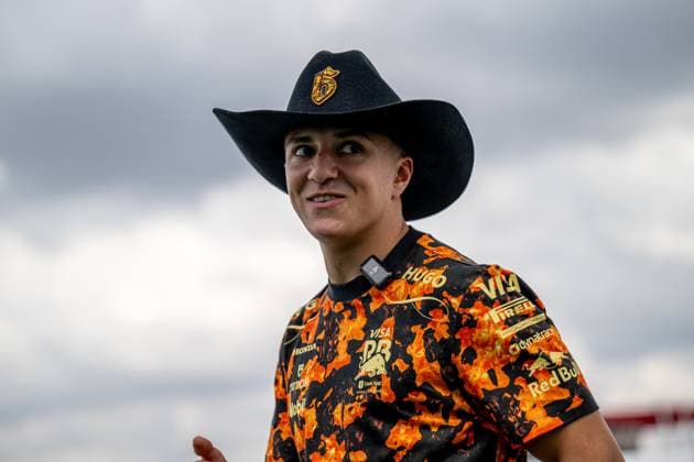AUSTIN, TEXAS, UNITED STATES: Isack Hadjar, racing for the Racing Bulls team during the 2025 Formula 1 United States Grand Prix at the Circuit of the Americas in Austin, Texas, United States