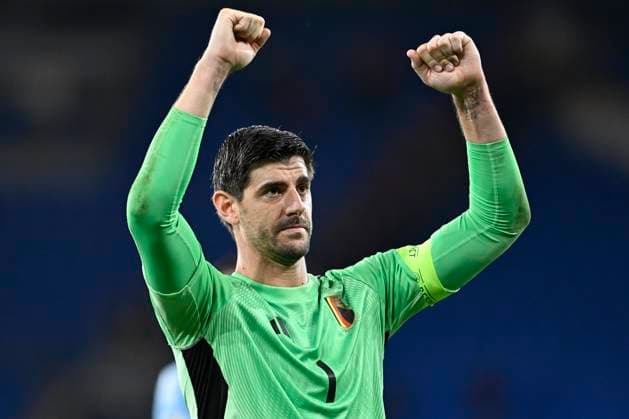 Wales v Belgium - FIFA World Cup, WM, Weltmeisterschaft, Fussball 2026 UEFA Qualifier CARDIFF, WALES - OCTOBER 13 : Courtois Thibaut goalkeeper of Belgium pictured during the FIFA World Cup 2026 European Qualifier match between Wales and Belgium at the Cardiff City stadium on October 13, 2025 in Cardiff, Wales, 13 10 2025 Cardiff Wales  Copyright: xNicoxVereeckenx