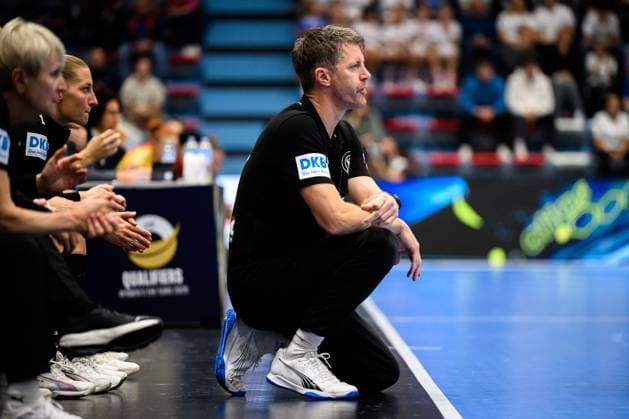 Gummersbach: Handball Frauen EM-Qualifikation, Deutschland - Nordmazedonien Trainer Markus Gaugisch (Deutschland) Gummersbach Schwalbe Arena Deutschland