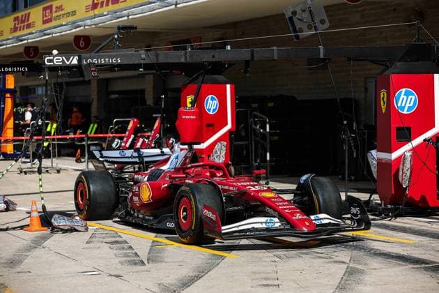 F1 - UNITED STATES GRAND PRIX 2025 Scuderia Ferrari SF-25, mechanical detail during the 2025 Formula 1 United States Grand Prix, 19th round of the 2025 FIA Formula One World Championship, WM, Weltmeisterschaft from October 17 to 19, 2025 on the Circuit of the Americas, in Austin, Texas, United States of America - AustinUnited States  Copyright: xEricxAlonsox