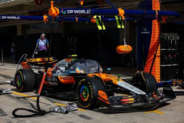 F1 - UNITED STATES GRAND PRIX 2025 McLaren F1 Team MCL39, mechanical detail during the 2025 Formula 1 United States Grand Prix, 19th round of the 2025 FIA Formula One World Championship, WM, Weltmeisterschaft from October 17 to 19, 2025 on the Circuit of the Americas, in Austin, Texas, United States of America - AustinUnited States  Copyright: xEricxAlonsox