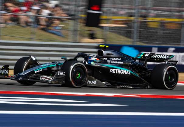 October 17, 2025, Austin, Texas, USA : Afternoon Sprints at turn 17, 12 KIMI ANTONELLI Mercedes Petronas F1 Team Austin USA - ZUMAm147 20251017_zap_m147_014 Copyright: xHossxMcBainx