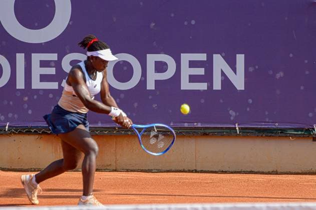 Rio Ladies Open - Quarterfinals - Sada Nahimana vs. Ekaterine Gorgodze rio de janeiro (rj), 10 17 2025 - wta125 brazil rioladiesopen rj - player sada nahimana performing a backhand during a match valid for the quarterfinals of the rio ladies open 2025 held at techset academy in the city of rio de janeiro, this friday, october 17, 2025. (Foto: Gabby Costa Thenews2 imago images) SPO  Copyright: xGabbyxCostax