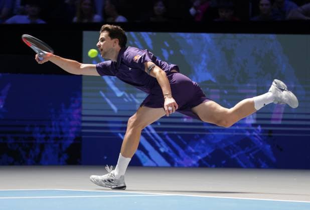 TENNIS - ATP, Tennis Herren Erste Bank Open VIENNA,AUSTRIA,17.OCT.25 - TENNIS - ATP World Tour, Erste Bank Open, Red Bull BassLine. Image shows Dominic Thiem.  GEPAxpictures xWalterxLuger