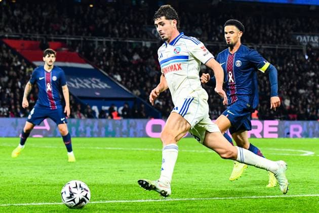 FOOTBALL : Paris Saint Germain - RC Starsbourg Alsace - Ligue 1 - JournÃ e 8 - 17 10 2025 Joaquin Panichelli (RC Strabourg Alsace) ParisFrance  Copyright: xLaptistex