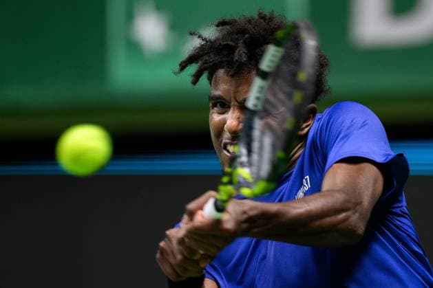 251017 Elias Ymer of Sweden in a men s single quarter final tennis match during day 7 of the Nordic Open on October 17, 2025 in Stockholm. Photo: Simon Hastegard BILDBYRAN kod SH SH0654 tennis nordic open 7 bbeng sverige Copyright: SIMONxHASTEGARD BB251017SH036