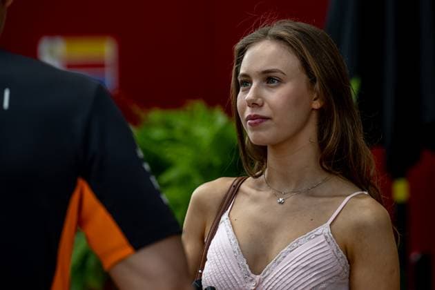 AUSTIN, TEXAS, UNITED STATES: Lily Zneimer, Oscar Piastri s girlfriend, at the 2025 Formula 1 United States Grand Prix at the Circuit of the Americas in Austin, Texas, United States.