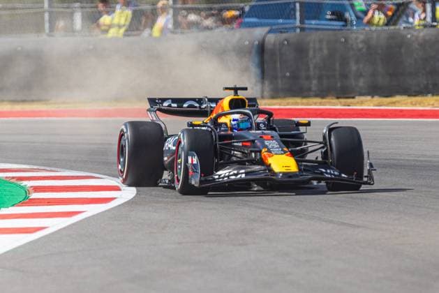 October 17, 2025, Austin, Texas, USA: Oracle Red Bull Racing driver Max Verstappen (1) of Team Netherlands in action during the Formula 1 MSC Cruises United States Grand Prix practice, at the Circuit of the Americas racetrack, in Austin, Texas. Austin USA - ZUMAw300 20251017_zaf_w300_009 Copyright: xDanxWozniakx