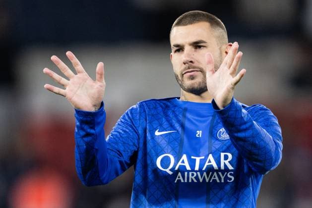 Paris Saint-Germain FC v RC Strasbourg Alsace - Ligue 1 McDonald s Lucas Hernandez of Paris Saint-Germain plays during the French L1 football match between Paris Saint-Germain (PSG) and RC Strasbourg Alsace at the Parc des Princes Stadium. Paris France  Copyright: xIbrahimxEzzatx originalFilename:ezzat-notitle251017_npooh.jpg