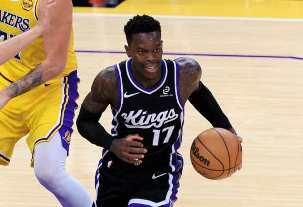 October 17, 2025, Los Angeles, California, USA: Dennis Schroder 17 of the Sacramento Kings during their preseason NBA, Basketball Herren, USA game against the Los Angeles Lakers on Friday October 17, 2025 at Crypto.com Arena in Los Angeles, California. Lakers lose to Kings, 116-117. ARIANA RUIZ PI Los Angeles USA - ZUMAp124 20251017_zaa_p124_083 Copyright: xArianaxRuizx