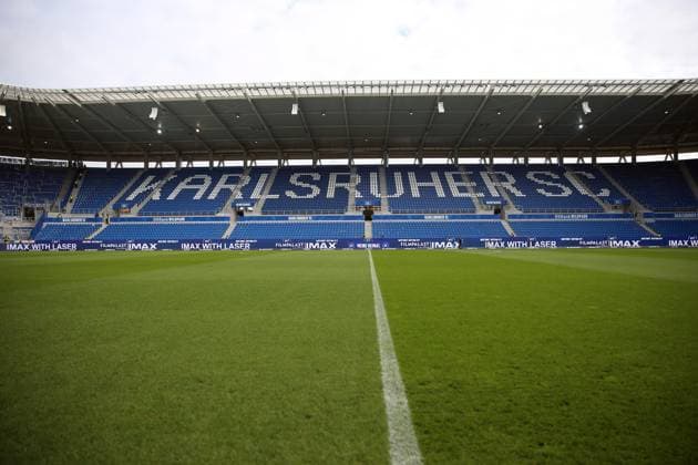 18.10.2025, xrekx, Fussball 2.Bundesliga, Karlsruher SC - 1.FC Kaiserslautern v.l. KSC Wildpark Symbolfoto, Symbolbild, Symbol Stadion, symbolic photo, symbolic image, symbolic stadium (DFL DFB REGULATIONS PROHIBIT ANY USE OF PHOTOGRAPHS as IMAGE SEQUENCES and or QUASI-VIDEO) Karlsruhe
