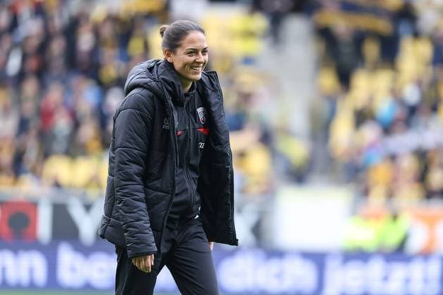 3. Liga; Alemannia Aachen - FC Ingolstadt 04; vor dem Spiel Cheftrainerin Sabrina Wittmann (FCI) 3. Liga - FC Ingolstadt 04 Saison 2025 2026 Alemannia Aachen
