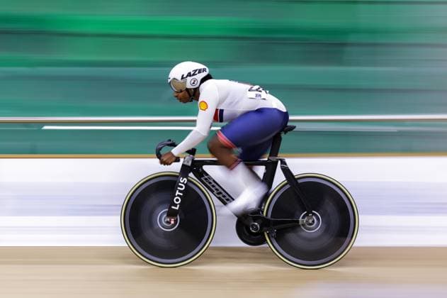 2025 UCI Para-Cycling Track World Championships Picture by Alex Whitehead SWpix.com - 18 10 2025 - Cycling - 2025 UCI Para-Cycling Track World Championships - Rio Olympic Velodrome, Rio de Janeiro, Brazil - WC4 Sprint 200m Flying Start Qualifying - Kadeena Cox (Great Britain) Copyright: x xSWpix.comx(t axPhotographyxHubxLtd)xAlexxWhitehead SWpix.comx SWP-3030-9929