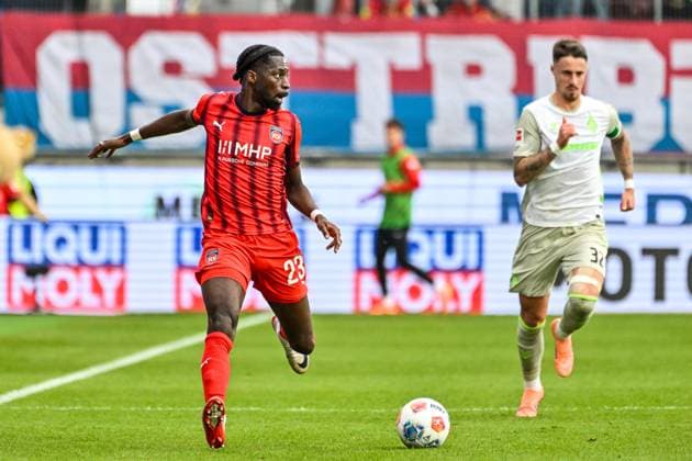 GER, 1. FBL, 1. FC Heidenheim vs SV Werder Bremen 18.10.2025, Voith-Arena, Heidenheim, GER, 1. FBL, 1. FC Heidenheim vs SV Werder Bremen, im Bild Omar Traore (Heidenheim, 23)