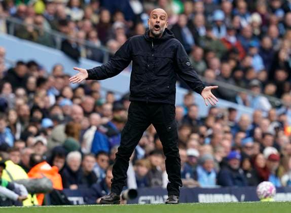 Manchester, England, 18th October 2025. Pep Guardiola coach of Manchester City during the Manchester City vs Everton Premier League match at the Etihad Stadium, Manchester. Picture credit should read: Andrew Yates Sportimage EDITORIAL USE ONLY. No use with unauthorised audio, video, data, fixture lists, club league logos or live services. Online in-match use limited to 120 images, no video emulation. No use in betting, games or single club league player publications. SPI_016_AY_MAN_CITY_EVERTON SPI-4220-0016
