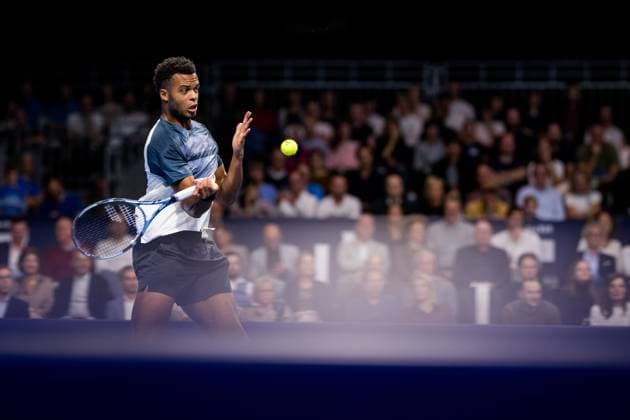 French Giovanni Mpetshi Perricard pictured in action during the European Open ATP, Tennis Herren tennis tournament in Brussels, on Saturday 18 October 2025. This year s edition of the tournament is taking place from 12 to 19 October 2025. JASPERxJACOBS  x137166963x