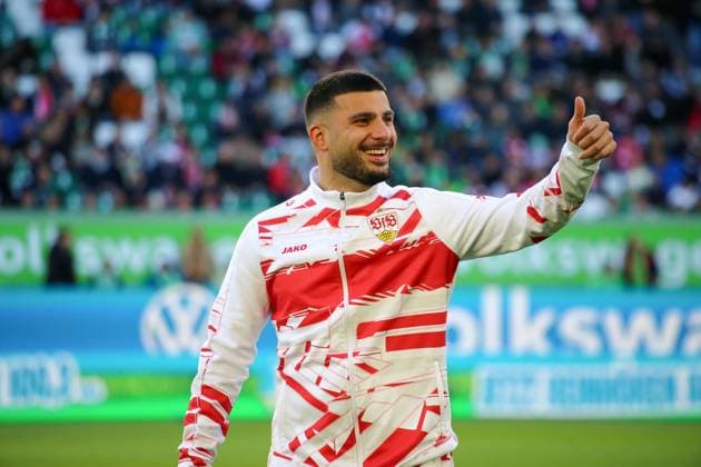 Deutschland: Bundesliga 2025 26, 7. Spieltag - VfL Wolfsburg vs VfB Stuttgart - Volkswagen Arena (Wolfsburg): Deniz Undav (VfB Stuttgart, 26) Copyright: xAymanxAlahmedx