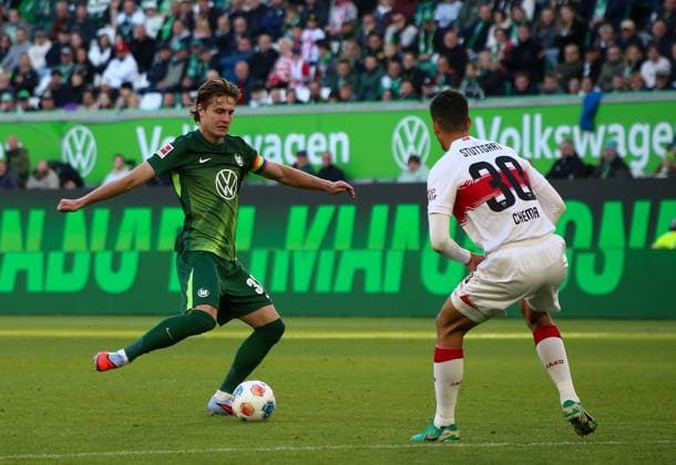 Deutschland: Bundesliga 2025 26, 7. Spieltag - VfL Wolfsburg vs VfB Stuttgart - Volkswagen Arena (Wolfsburg): Yannick Gerhardt (VfL Wolfsburg, 31) Copyright: xAymanxAlahmedx