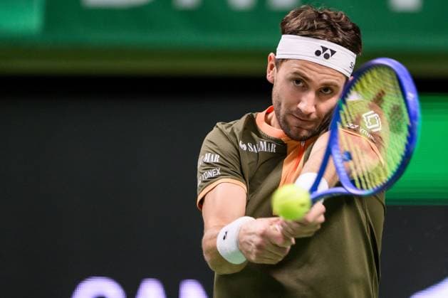 251018 Casper Ruud of Norway ahead of a men s singles tennis match during day 8 of the ATP, Tennis Herren 250 Nordic Open on October 18, 2025 in Stockholm. Photo: Jesper Zerman BILDBYRAN kod JZ JZ0630 tennis nordic open nordic open 2025 bbeng norge norway Copyright: JESPERxZERMAN BB251018JZ009