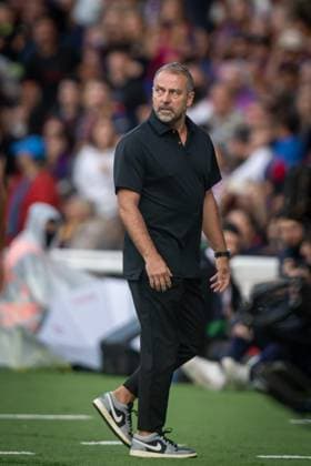 Head Coach Hansi Flick FC Barcelona, Barca in action during a La Liga EA Sports match between FC Barcelona and Girona FC at Estadi Olimpic Lluis Companys in Barcelona, , Spain, on October 18 2025. Photo by Felipe Mondino Copyright: x@FELIPExMONDINOx