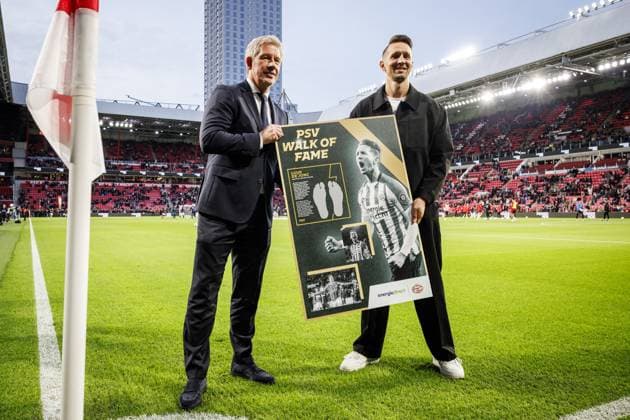 EINDHOVEN - Luuk de Jong before the Dutch Eredivisie match between PSV Eindhoven and Go Ahead Eagles at the Phillips Stadium on October 18, 2025, in Eindhoven, Netherlands. ANP BAS CZERWINSKI Eredivisie 2025-2026 xVIxANPxSportx xxANPxIVx 539557065 originalFilename: 539557065.jpg