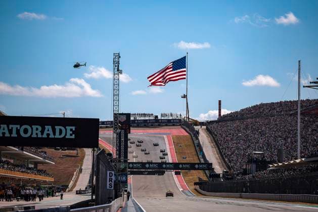 F1 - UNITED STATES GRAND PRIX 2025 start of the sprint race, depart, during the 2025 Formula 1 United States Grand Prix, 19th round of the 2025 FIA Formula One World Championship, WM, Weltmeisterschaft from October 17 to 19, 2025 on the Circuit of the Americas, in Austin, Texas, United States of America - AustinUnited States  Copyright: xEricxAlonsox