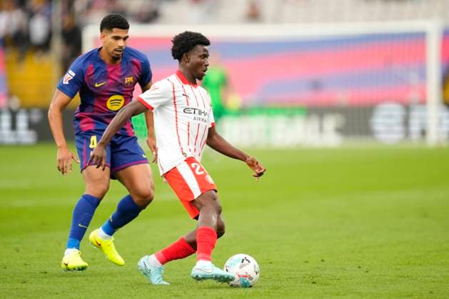 FC Barcelona, Barca v Girona FC - LaLiga EA Sports Lancinet Kourouma of Girona during the La Liga EA Sports match between FC Barcelona and Girona FC at Estadi Olimpic Lluis Companys on October 18, 2025 in Barcelona, Spain. Barcelona Spain  Copyright: xJosexBretonx originalFilename:bretonhernandez-fcbarcel251018_npCD3.jpg