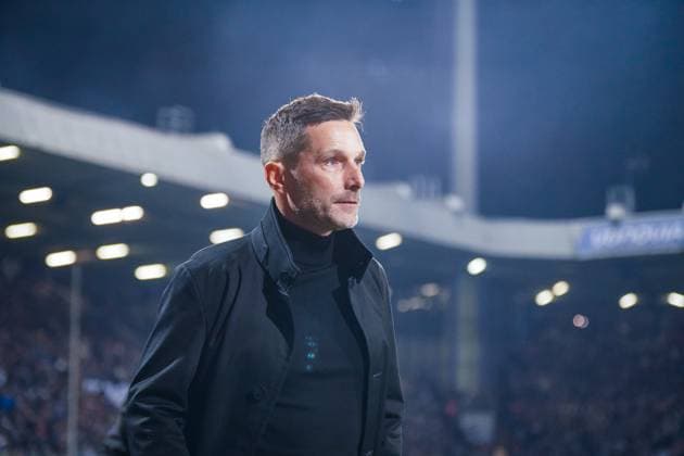 Deutschland: Fussball 2. Bundesliga 2025 26, 9. Spieltag - VfL Bochum vs Hertha BSC Berlin - Vonovia Ruhrstadion (Bochum): Stefan Leitl (Trainer, Hertha BSC) Bochum Nordrhein-Westfalen Deutschland