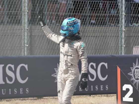 FORMULA 1 MSC CRUISES UNITED STATES GRAND PRIX 2025 18.10.2025, Circuit of The Americas, Austin, FORMULA 1 MSC CRUISES UNITED STATES GRAND PRIX 2025 , im Bild 2.Platz im Sprintrennen für George Russell (GBR), Mercedes-AMG Petronas Formula One Team
