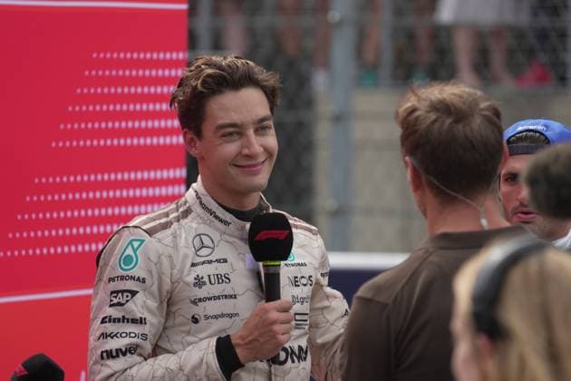 FORMULA 1 MSC CRUISES UNITED STATES GRAND PRIX 2025 18.10.2025, Circuit of The Americas, Austin, FORMULA 1 MSC CRUISES UNITED STATES GRAND PRIX 2025 , im Bild 2.Platz für George Russell (GBR), Mercedes-AMG Petronas Formula One Team