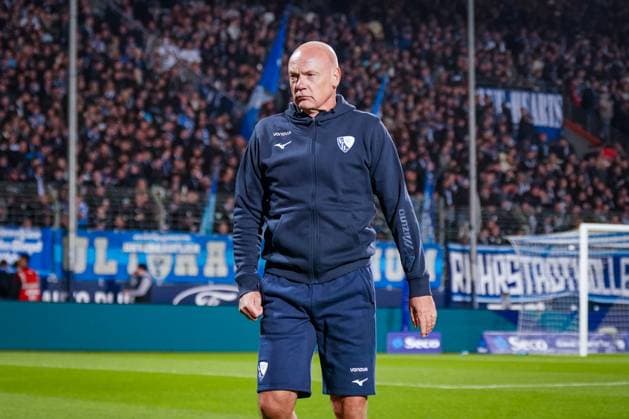 Deutschland: Fussball 2. Bundesliga 2025 26, 9. Spieltag - VfL Bochum vs Hertha BSC Berlin - Vonovia Ruhrstadion (Bochum): Uwe Rösler (Trainer, VfL Bochum) Bochum Nordrhein-Westfalen Deutschland
