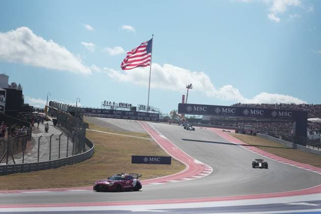 FORMULA 1 MSC CRUISES UNITED STATES GRAND PRIX 2025 18.10.2025, Circuit of The Americas, Austin, FORMULA 1 MSC CRUISES UNITED STATES GRAND PRIX 2025 , im Bild Safety Car, Max Verstappen (NLD), Oracle Red Bull Racing