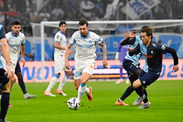 FOOTBALL : Olympique de Marseille VS Le Havre AC - Ligue 1 McDonald s - 18 10 2025 Pierre-Emile Hojbjerg (OM) - Ligue 1 McDonald™s match between Olympique de Marseille and Le Havre Athletic Club on October 18, 2025 at the Orange VÃ lodrome Stadium in Marseille. MarseilleFrance  Copyright: xWilliamxCannarellax