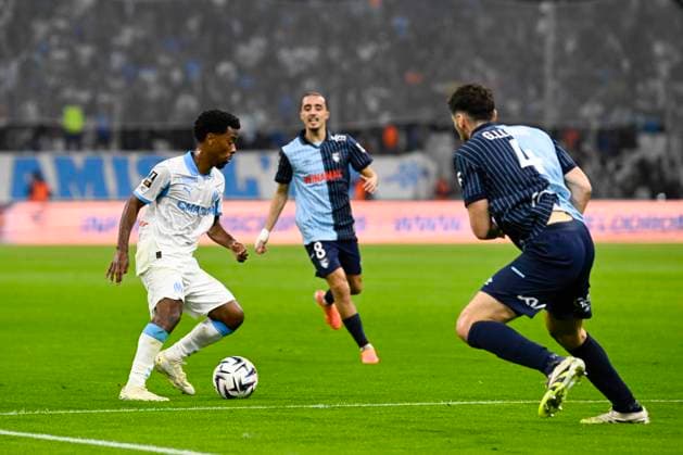 FOOTBALL : Olympique de Marseille VS Le Havre AC - Ligue 1 McDonald s - 18 10 2025 Angel Gomes (OM) - Ligue 1 McDonald™s match between Olympique de Marseille and Le Havre Athletic Club on October 18, 2025 at the Orange VÃ lodrome Stadium in Marseille. MarseilleFrance  Copyright: xWilliamxCannarellax