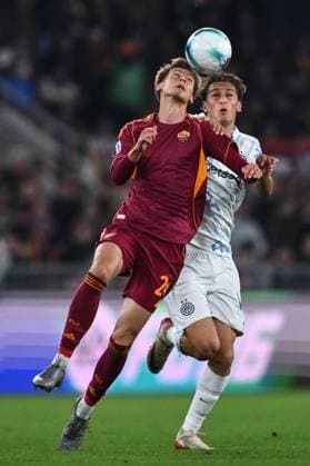 As Roma 18 10 2025 - campionato di calcio serie A Roma-Inter foto Antonello Sammarco Image nella foto: Jan Ziolkowski-Pio Esposito 