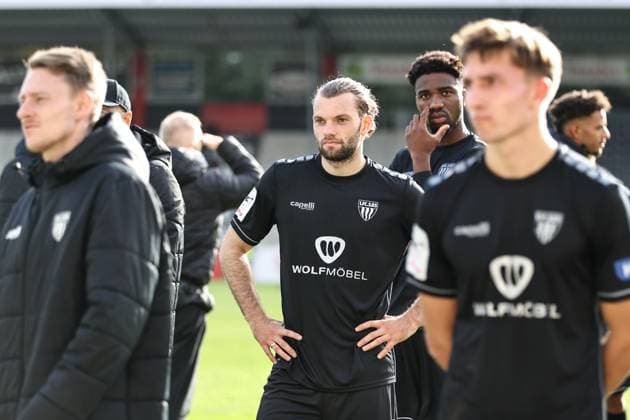 18.10.2025, Fussball, Herren, 11. Spieltag Dritte Liga Saison 2025 2026: VfB Stuttgart II - FC Schweinfurt 05 Ratlosigkeit bei Manuel Wintzheimer (FC Schweinfurt 05, 25)
