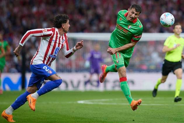 Spanish La Liga EA Sports soccer match Atletico Madrid vs Osasuna at Riyadh Air Metropolitano stadium in Madrid, Spain. 18 October 2025 Gimenez 900 Cordon Press  900 CordonxPress LOF - Atletico Madrid vs Osasuna