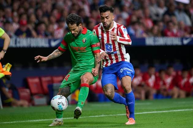 Spanish La Liga EA Sports soccer match Atletico Madrid vs Osasuna at Riyadh Air Metropolitano stadium in Madrid, Spain. 18 October 2025 Nico Gonzalez 900 Cordon Press  900 CordonxPress LOF - Atletico Madrid vs Osasuna