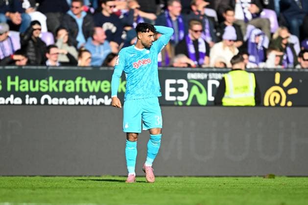 3. Liga - 25 26 - VfL Osnabrück - TSG Hoffenheim II am 18.10.2025 an der Bremer Brücke in Osnabrück Nader El-Jindaoui (Hoffenheim)