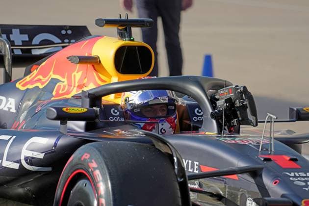 FORMULA 1 MSC CRUISES UNITED STATES GRAND PRIX 2025 18.10.2025, Circuit of The Americas, Austin, FORMULA 1 MSC CRUISES UNITED STATES GRAND PRIX 2025 , im Bild Poleposition für Max Verstappen (NLD), Oracle Red Bull Racing
