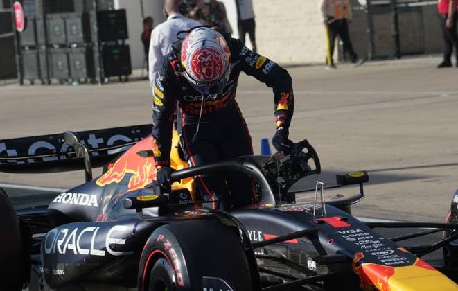 FORMULA 1 MSC CRUISES UNITED STATES GRAND PRIX 2025 18.10.2025, Circuit of The Americas, Austin, FORMULA 1 MSC CRUISES UNITED STATES GRAND PRIX 2025 , im Bild Poleposition für Max Verstappen (NLD), Oracle Red Bull Racing