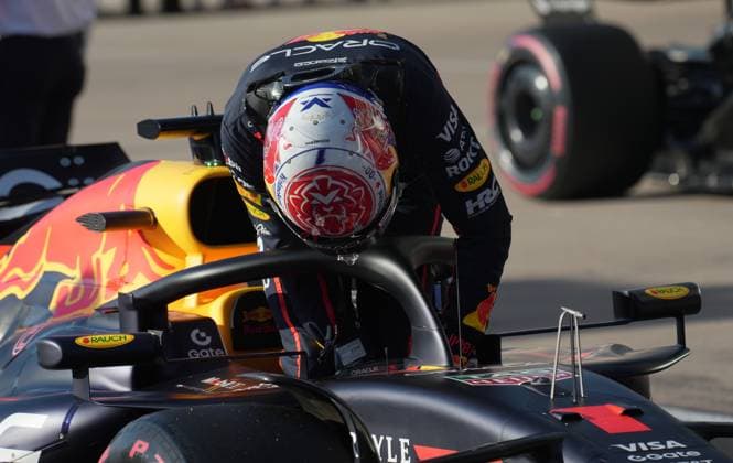 FORMULA 1 MSC CRUISES UNITED STATES GRAND PRIX 2025 18.10.2025, Circuit of The Americas, Austin, FORMULA 1 MSC CRUISES UNITED STATES GRAND PRIX 2025 , im Bild Poleposition für Max Verstappen (NLD), Oracle Red Bull Racing