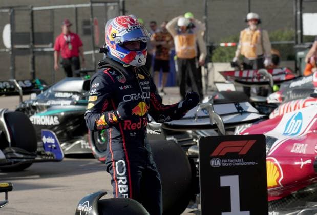 FORMULA 1 MSC CRUISES UNITED STATES GRAND PRIX 2025 18.10.2025, Circuit of The Americas, Austin, FORMULA 1 MSC CRUISES UNITED STATES GRAND PRIX 2025 , im Bild Poleposition für Max Verstappen (NLD), Oracle Red Bull Racing