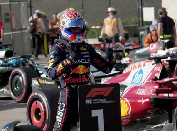 FORMULA 1 MSC CRUISES UNITED STATES GRAND PRIX 2025 18.10.2025, Circuit of The Americas, Austin, FORMULA 1 MSC CRUISES UNITED STATES GRAND PRIX 2025 , im Bild Poleposition für Max Verstappen (NLD), Oracle Red Bull Racing