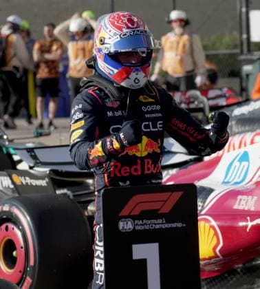 FORMULA 1 MSC CRUISES UNITED STATES GRAND PRIX 2025 18.10.2025, Circuit of The Americas, Austin, FORMULA 1 MSC CRUISES UNITED STATES GRAND PRIX 2025 , im Bild Poleposition für Max Verstappen (NLD), Oracle Red Bull Racing