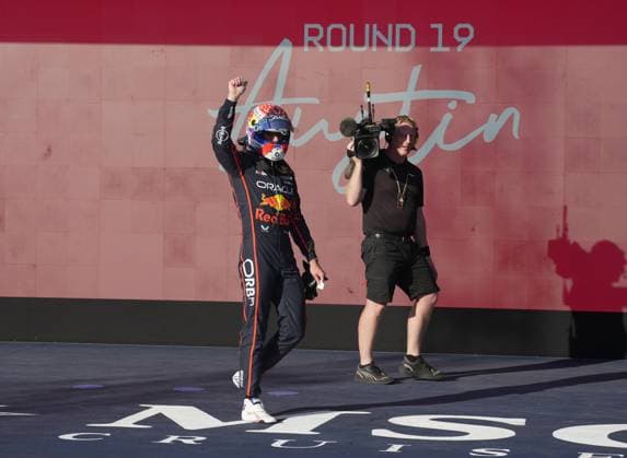 FORMULA 1 MSC CRUISES UNITED STATES GRAND PRIX 2025 18.10.2025, Circuit of The Americas, Austin, FORMULA 1 MSC CRUISES UNITED STATES GRAND PRIX 2025 , im Bild Poleposition für Max Verstappen (NLD), Oracle Red Bull Racing