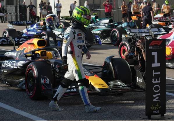 FORMULA 1 MSC CRUISES UNITED STATES GRAND PRIX 2025 18.10.2025, Circuit of The Americas, Austin, FORMULA 1 MSC CRUISES UNITED STATES GRAND PRIX 2025 , im Bild 2.Startplatz für das morgige Rennen für Lando Norris (GBR), McLaren F1 Team