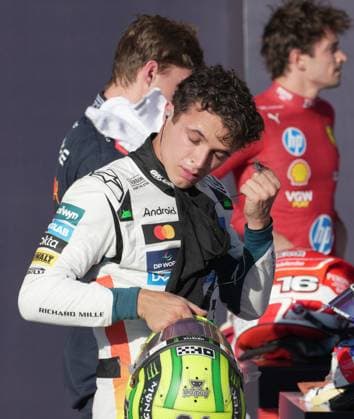 FORMULA 1 MSC CRUISES UNITED STATES GRAND PRIX 2025 18.10.2025, Circuit of The Americas, Austin, FORMULA 1 MSC CRUISES UNITED STATES GRAND PRIX 2025 , im Bild 2.Startplatz für das morgige Rennen für Lando Norris (GBR), McLaren F1 Team